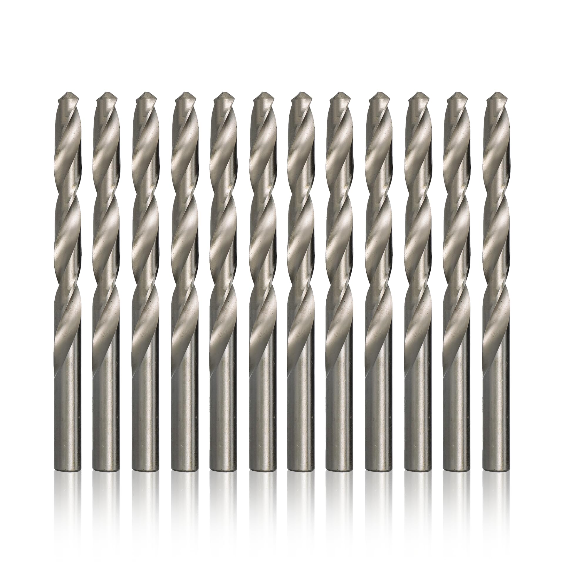 High Speed Steel Drill Bit Set - 12 Pack for Metal & Woodworking
