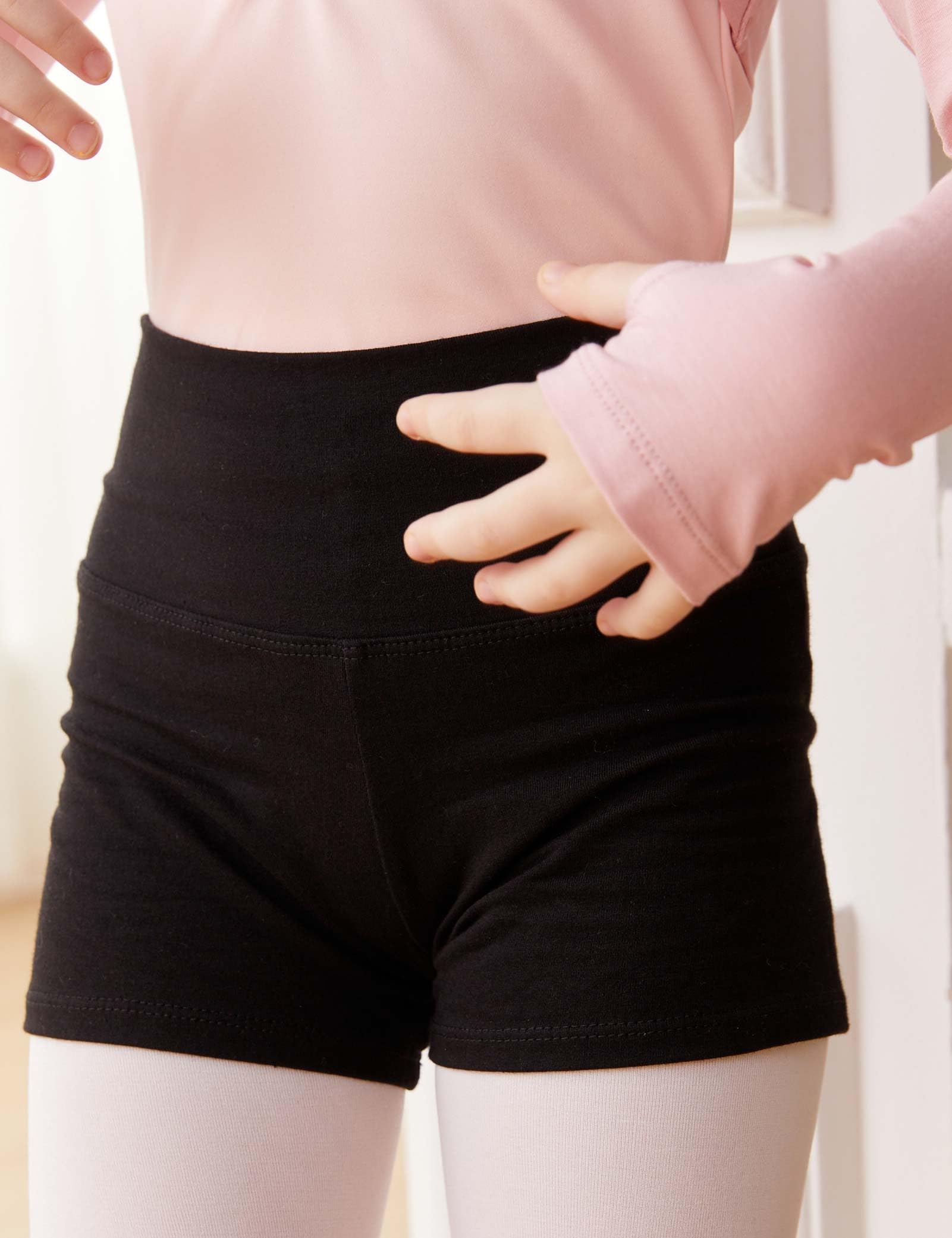Daydance Cotton Black Dance Shorts for Ballet, Gymnastics, Toddler/Little/Big Girls/Kids - Perfect for Dance Classes, Performances, and Practice