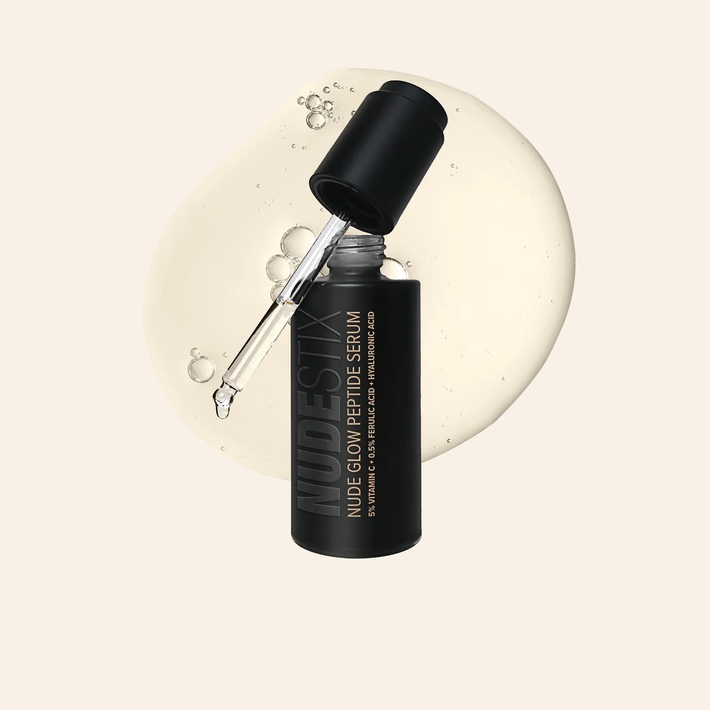 NUDESTIX NUDE GLOW PEPTIDE SERUM 25ml - Brightening Face Serum with Peptides for Glowing Skin | Skincare for Daily Use & Night Routine