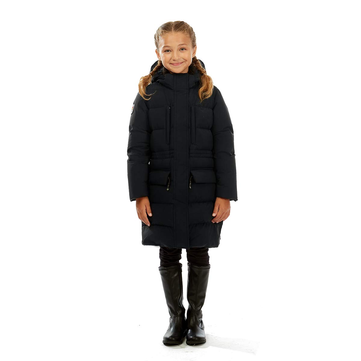 Triple F.A.T. Goose Fara Girls Puffer Down Jacket - 750 Fill Power Waterproof Winter Coat for Kids | Warm Outerwear for Snow, Skiing & Cold Weather