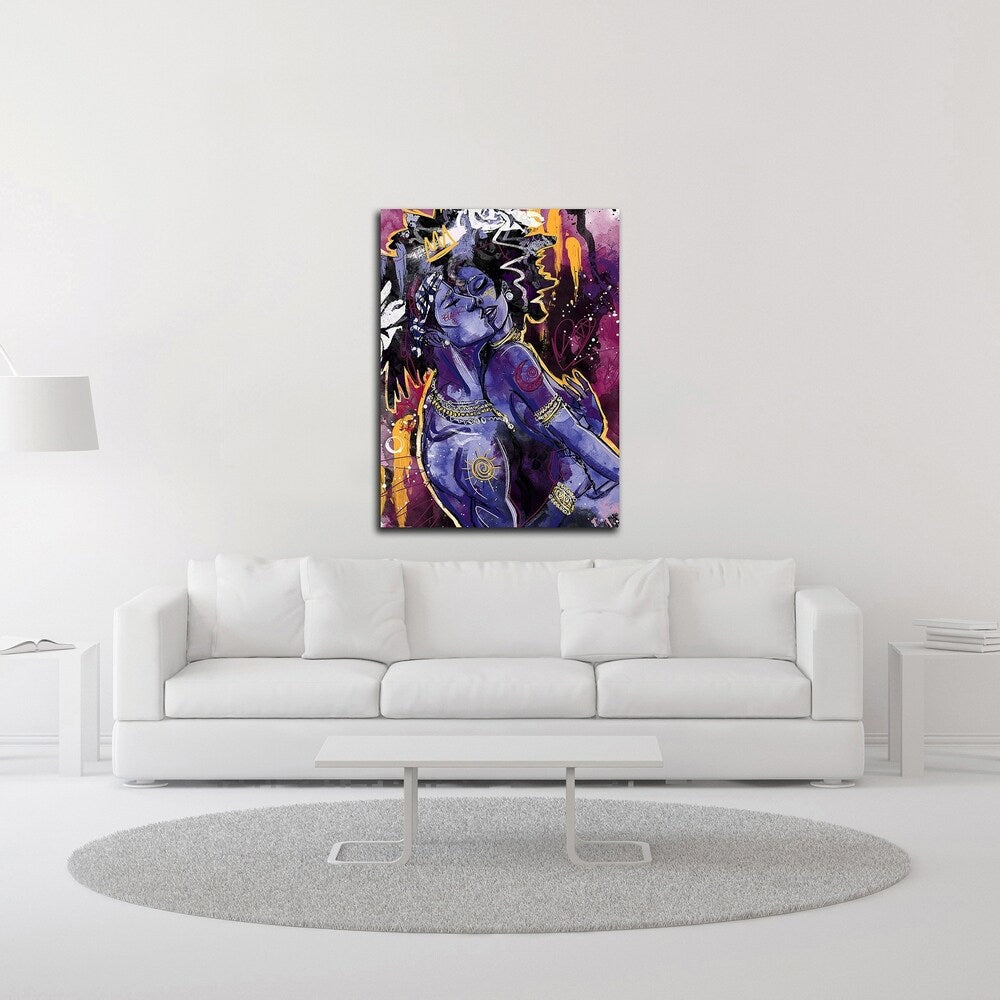 Black Love by Justin Copeland - Premium Canvas Wall Art Print, Ready to Hang - Perfect for Living Room, Bedroom & Office Decor