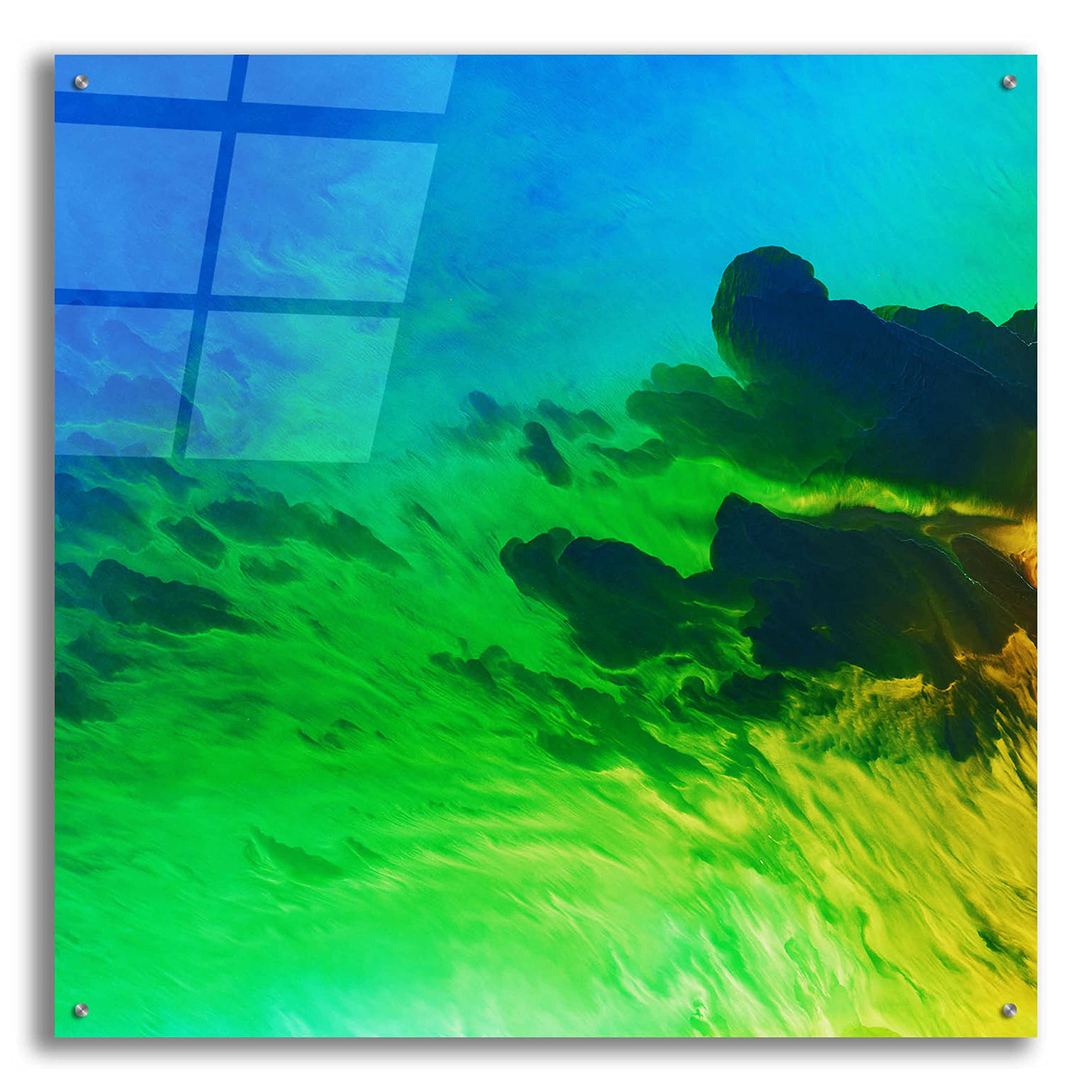 Epic Art 'Earth as Art: Luminescence' - 36x36 Inch Acrylic Glass Wall Decor | Modern Home & Office Wall Art | Perfect for Living Room, Bedroom or Office Decor