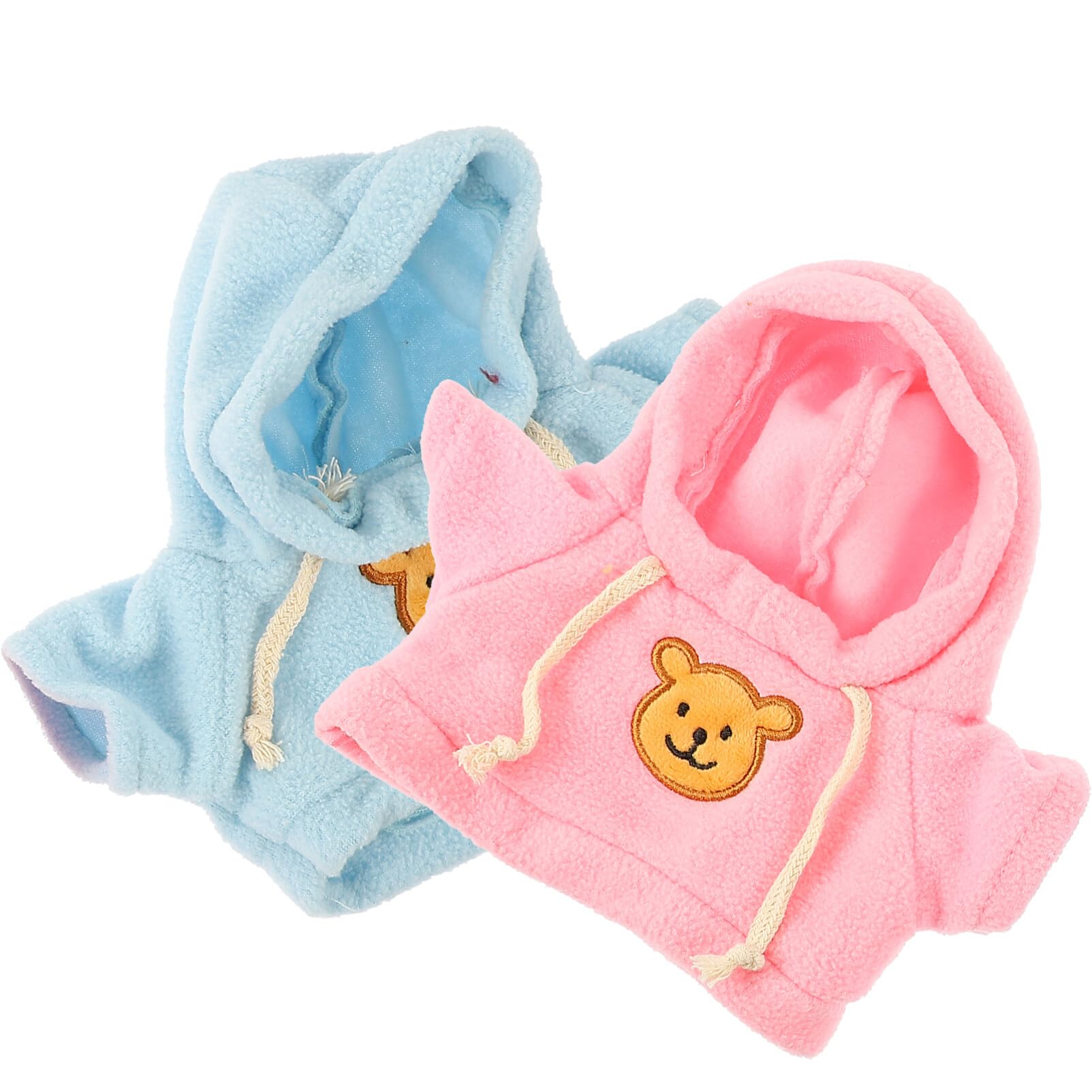 2pcs Plush Doll Clothes - Cute Stuffed Animal Shirts & Hoodies Outfits for Teddy Bears, Girls & Kids | Soft & Comfortable Doll Dresses for Playtime, Gifts & Photo Shoots