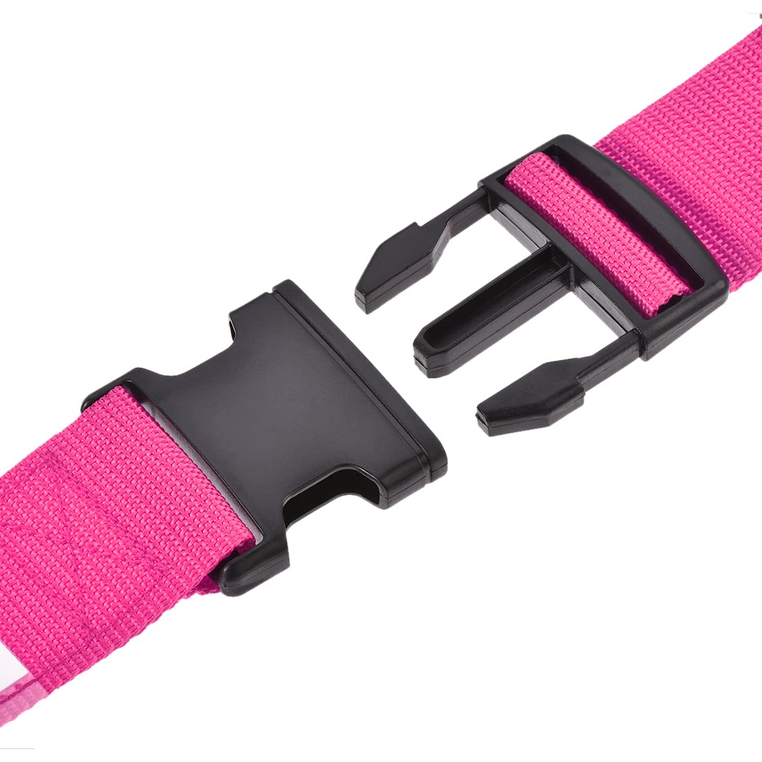 Adjustable Luggage Straps with Buckle - 4Pcs Rose Red - Travel Packing Accessories for Suitcases & Bags