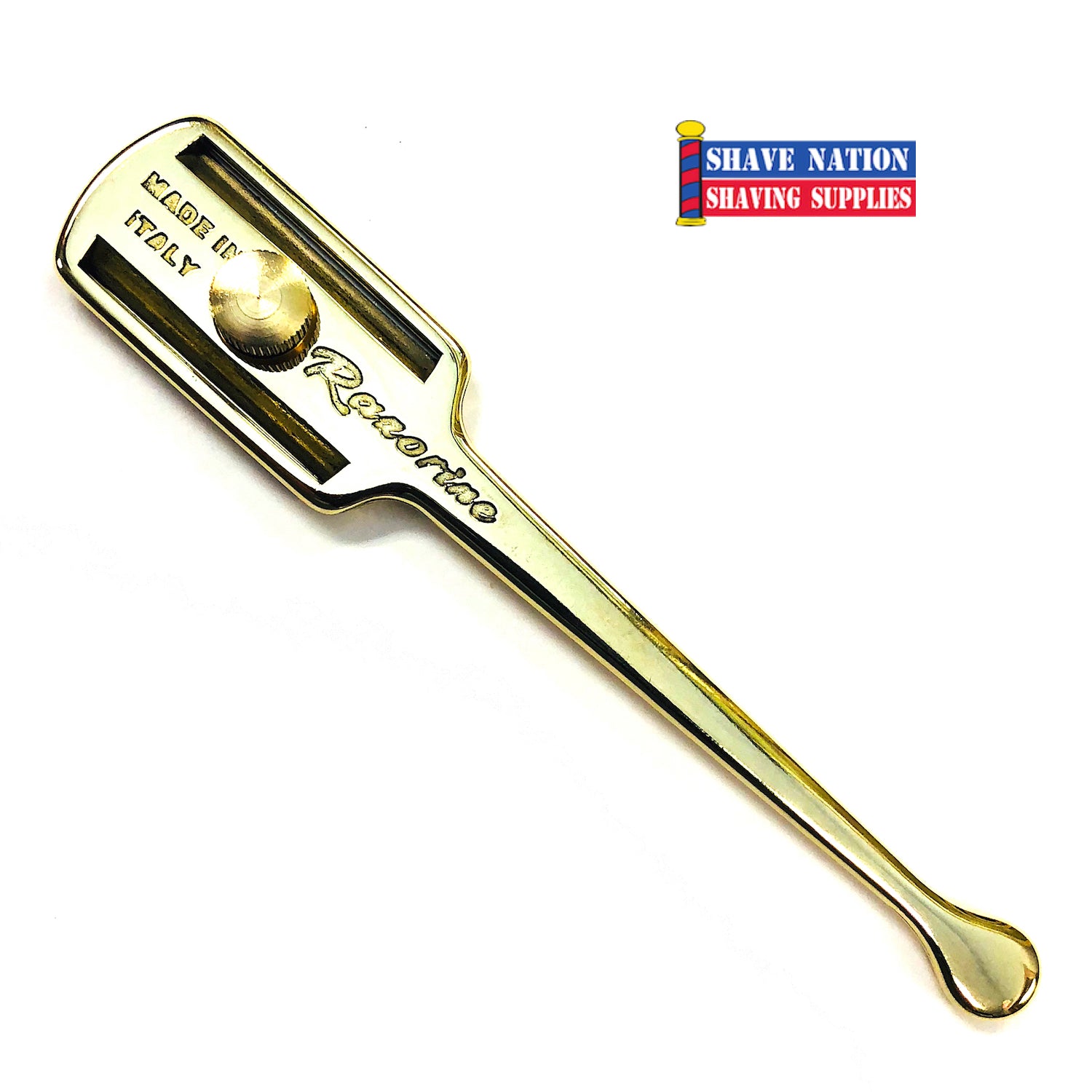 Professional Razorine Shavette Straight Edge Razor - Barber Quality Stainless Steel Shaving Knife for Men's Wet Shaving & Beard Grooming - Perfect for Home Use, Barbershops & Travel Shaving Kit