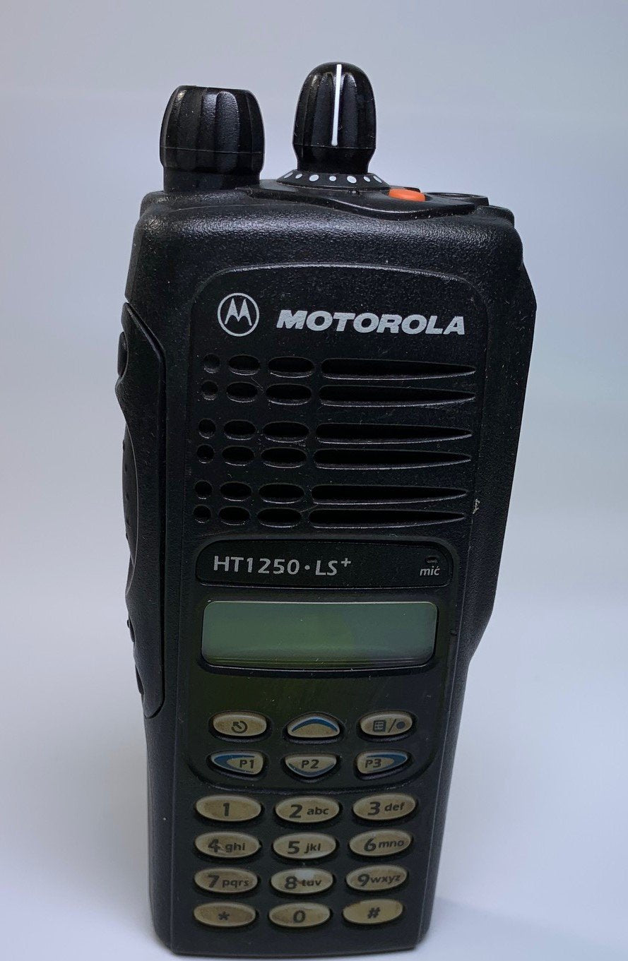 Motorola UHF HT1250LS AAH25RDH9DP6AN R1 Model 3 Portable Two-Way Radio - Long Range Communication for Construction, Security & Outdoor Activities