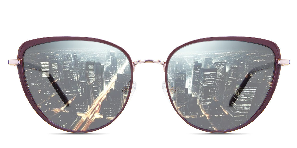 Trinity Women's Prescription Tinted Sunglasses - UV Protection, Polarized Lenses for Driving, Outdoor & Fashion Use