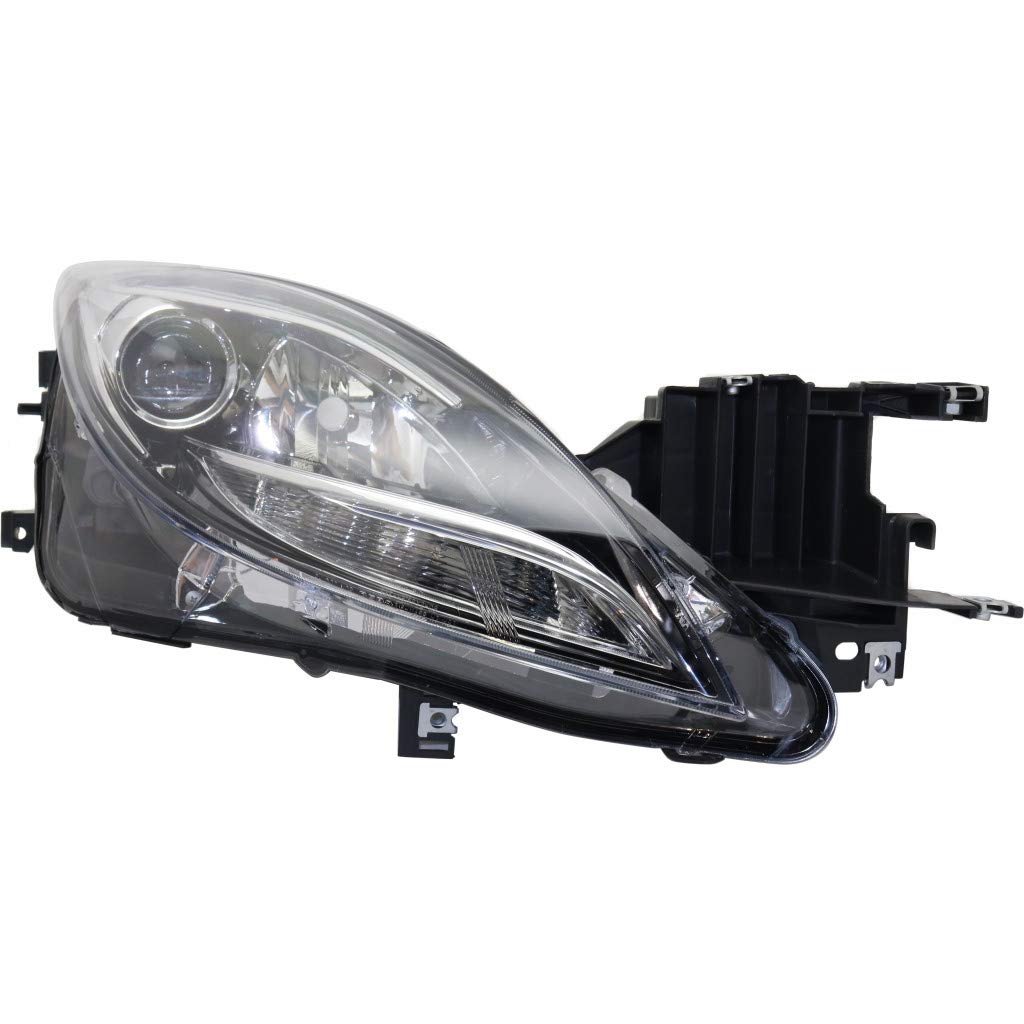 2012-2013 Mazda 6 Passenger Side Headlight Replacement - Compatible with MA2519141 & GEG1510K0E - High Performance Car Headlamp for Night Driving and Road Safety