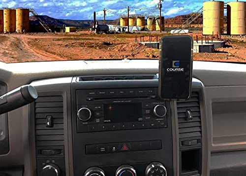 Wireless Charging Car Phone Holder for Dodge Ram 1500 2500 3500 4500 5500 (2009-2012) - Auto Clamping Phone Mount with Fast Charging - Perfect for Hands-Free Driving & GPS Navigation (Left Side, Black)