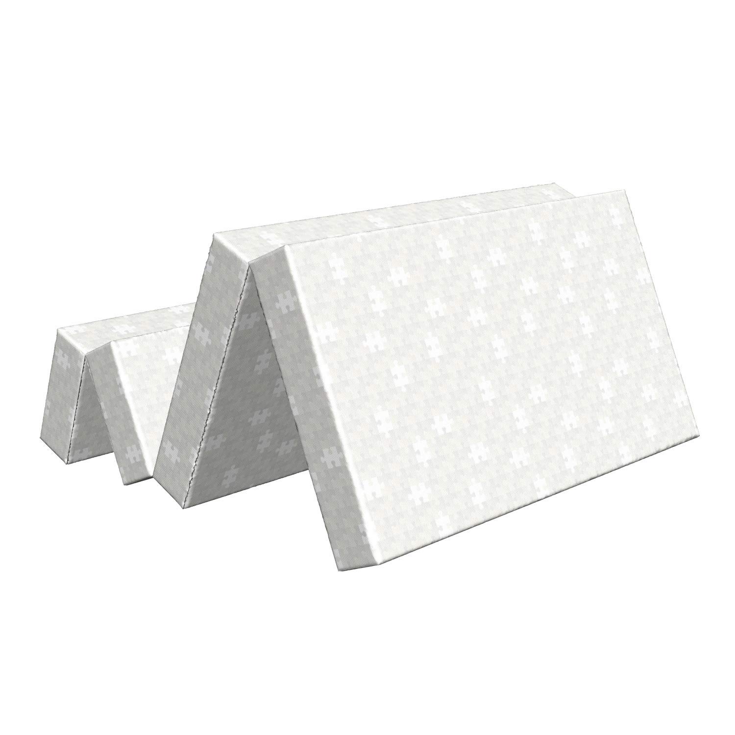 Ambesonne Grey Foldable Mattress for Gaming & Hobbies - 78.7