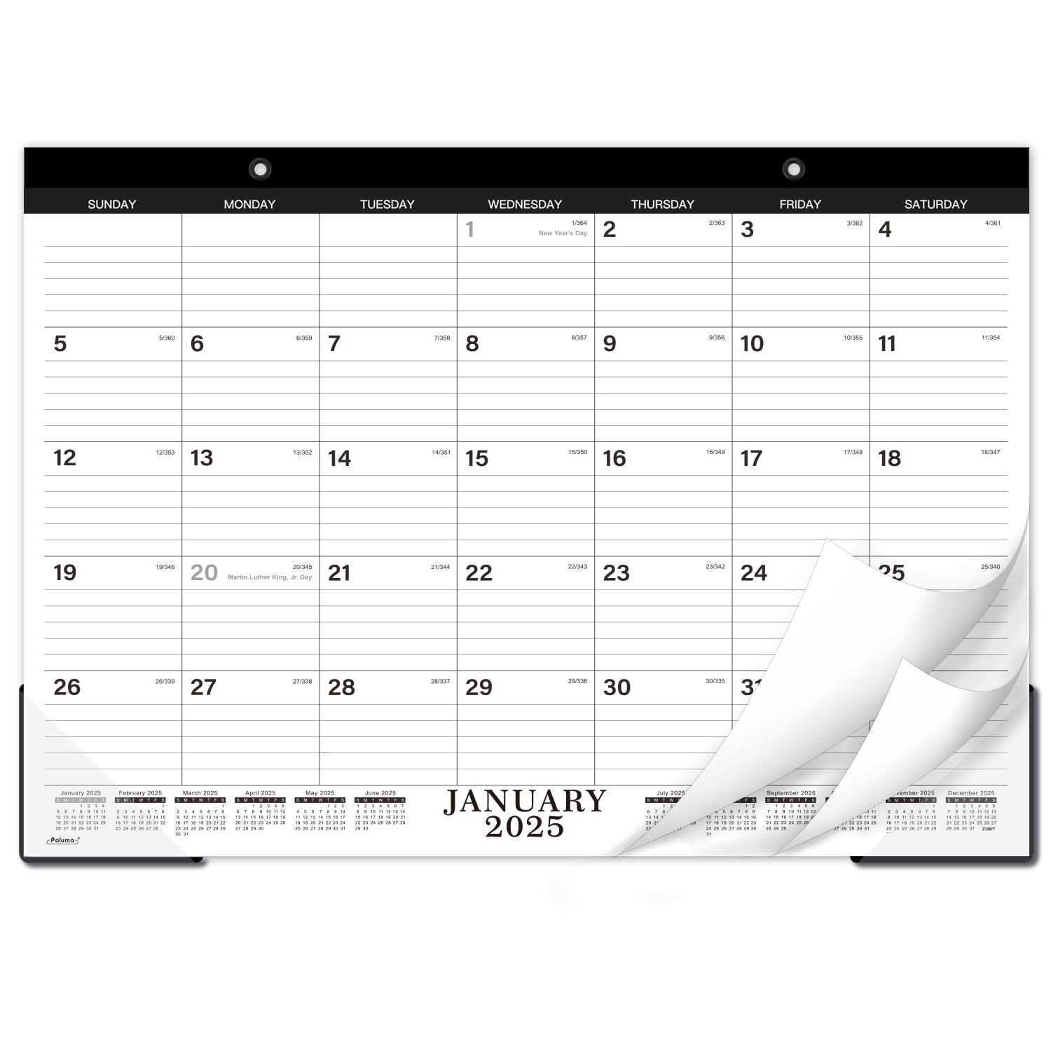 2024-2025 Monthly Desk Calendar - 17