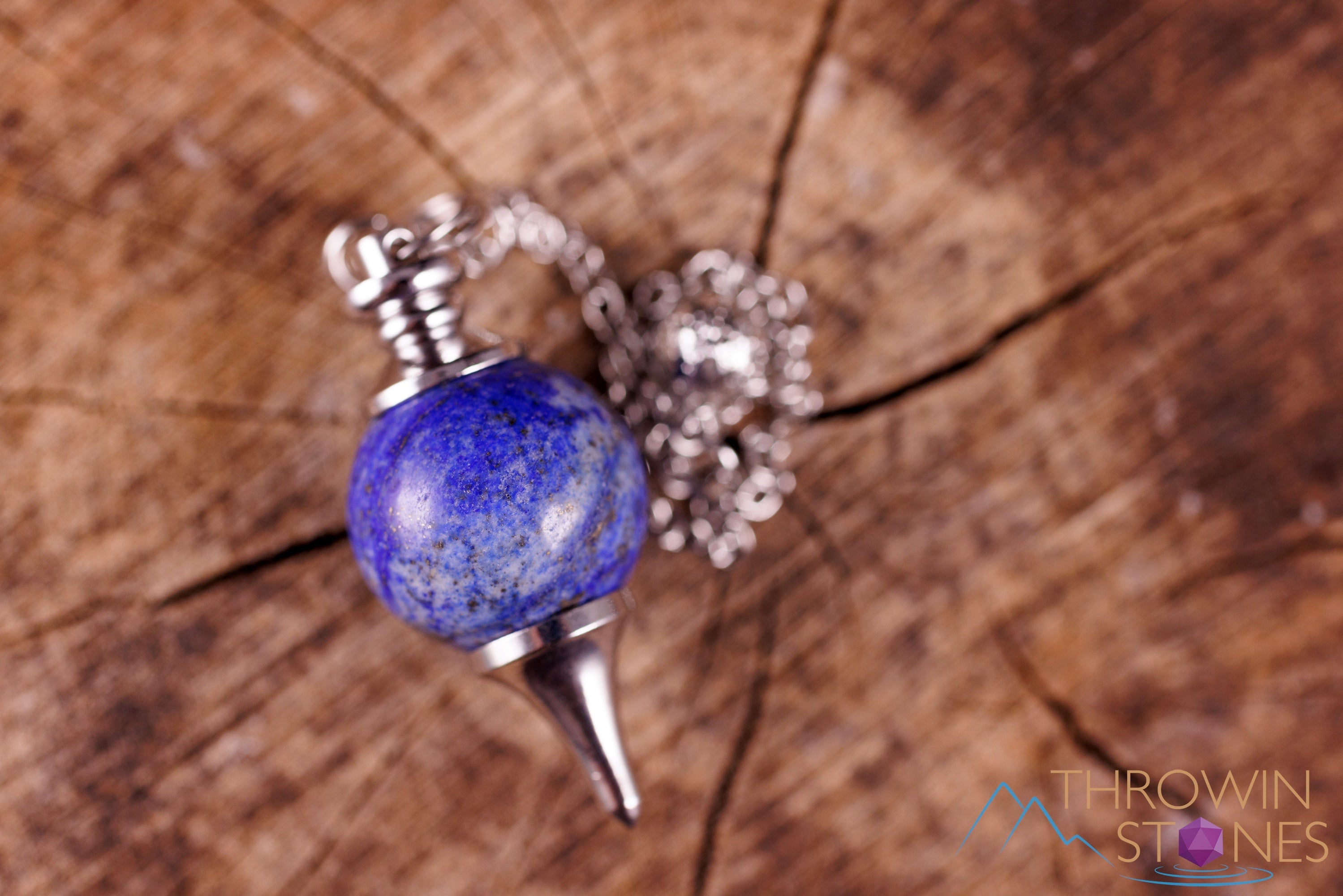Lapis Lazuli Crystal Pendulum for Divination - Metaphysical Healing Stone & Energy Tool (E0249) - Perfect for Meditation, Chakra Balancing & Spiritual Guidance