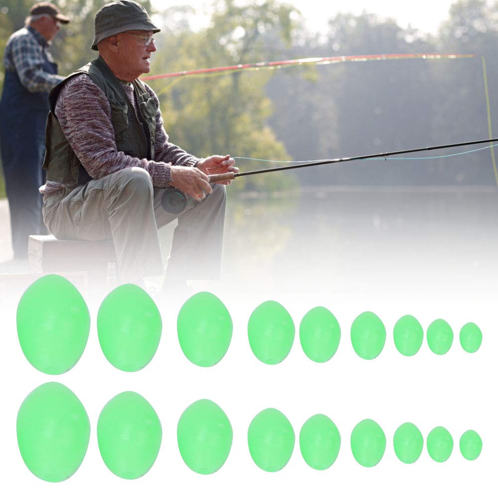 VBESTLIFE 900 PCs Assorted Soft Plastic Fishing Beads - Luminous Oval & Round Shaped Eggs for Stream, Pool, Lake & River Fishing | Perfect for Trout, Salmon & Bass Fishing in Freshwater & Saltwater