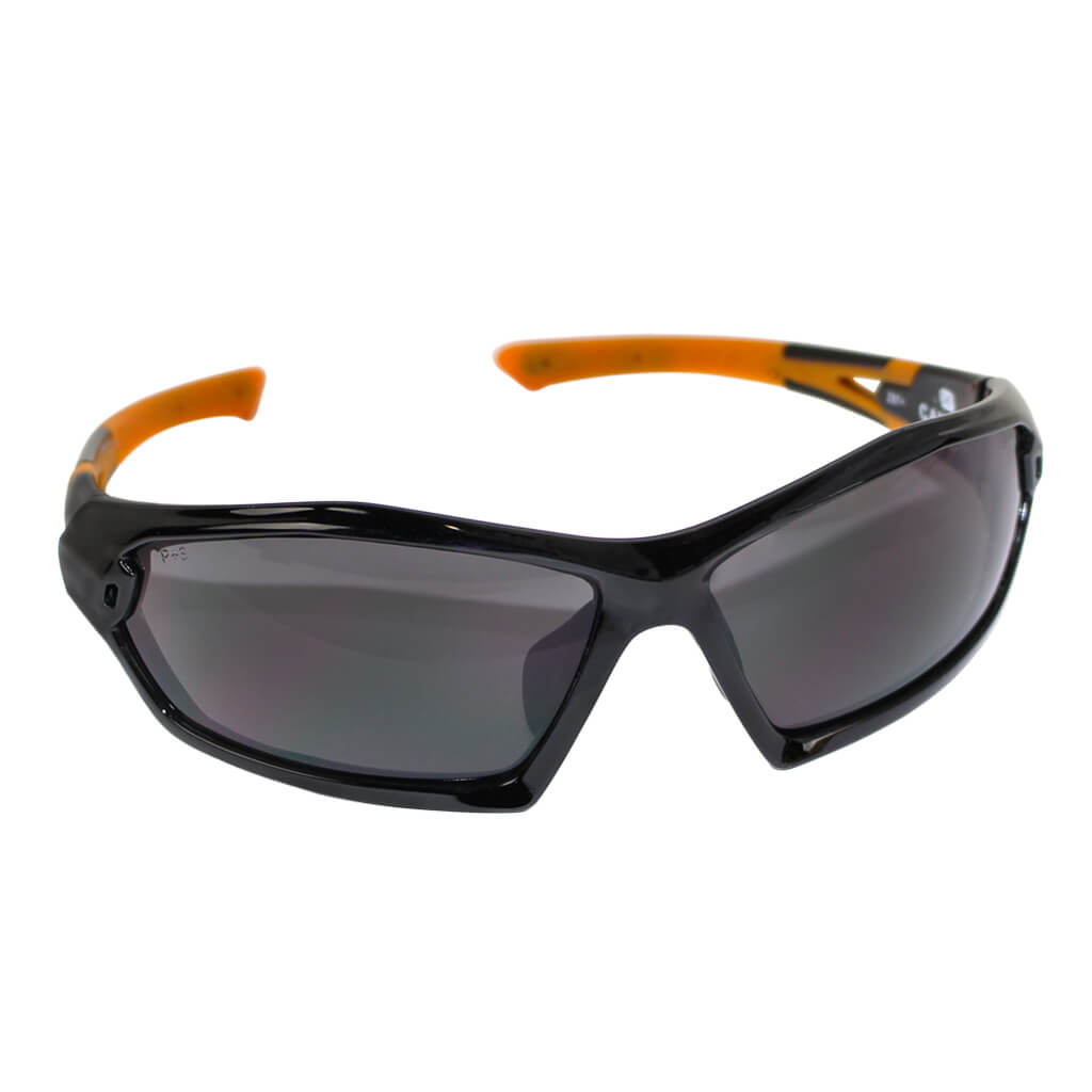 DuraDrive Smoked Polycarbonate Safety Glasses - ANSI Z87.1 Certified, UV Protection, Lightweight & Durable for Construction, Woodworking, and Outdoor Activities