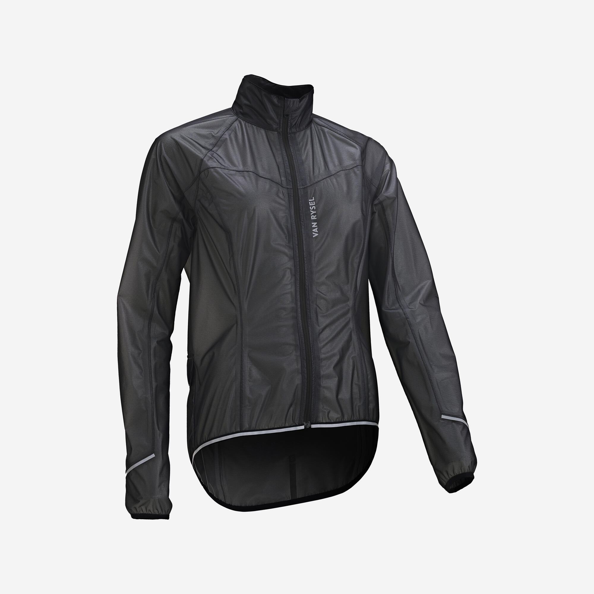 Van Rysel Women's Ultralight Waterproof Cycling Jacket - Breathable Windproof Bike Jacket for Outdoor Cycling & Commuting