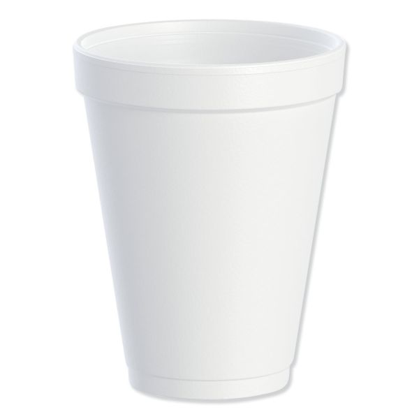 12oz Dart Foam Cups - Insulated Disposable Coffee Cups for Hot & Cold Beverages - Perfect for Coffee, Tea, Parties, and Office Use