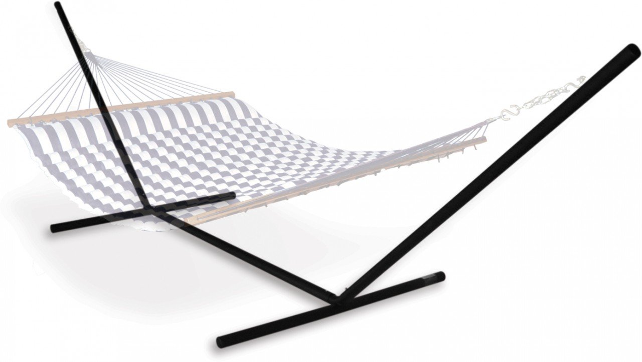 Hammaka Universal Hammock Stand - Heavy Duty Steel Frame for Indoor & Outdoor Use - Portable & Adjustable Black Hammock Stand for Backyard, Camping, Beach, Patio