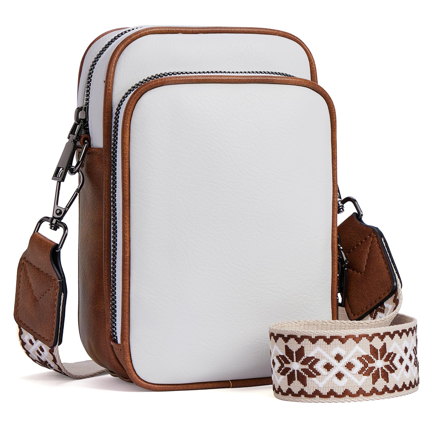 Trendy Vegan Leather Crossbody Bag for Women - Small Cell Phone Purse with Built-in Wallet | Perfect for Everyday Use, Travel & Shopping