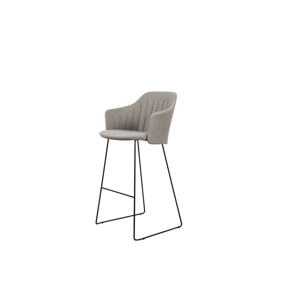 Premium Outdoor Bar Stool - Heavy Duty Patio Bar Chair with Backrest, Weather-Resistant & Comfortable for Garden, Deck, Poolside & Outdoor Dining