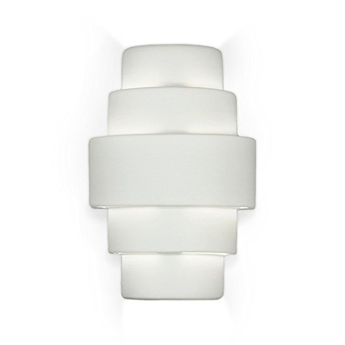 A19 Lighting 1401 2-Light San Marcos Wall Sconce in Bisque - Elegant Wall Mounted Fixture for Bedroom, Living Room & Hallway Lighting