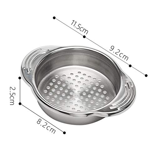 WSNM 2-Pack Stainless Steel Can Drainer & Strainer - Tuna Can Oil Press, Squeezer & Opener - Multi-Functional Kitchen Tool for Draining Oil from Canned Tuna, Sardines & Vegetables - Perfect for Meal Prep & Camping Cooking