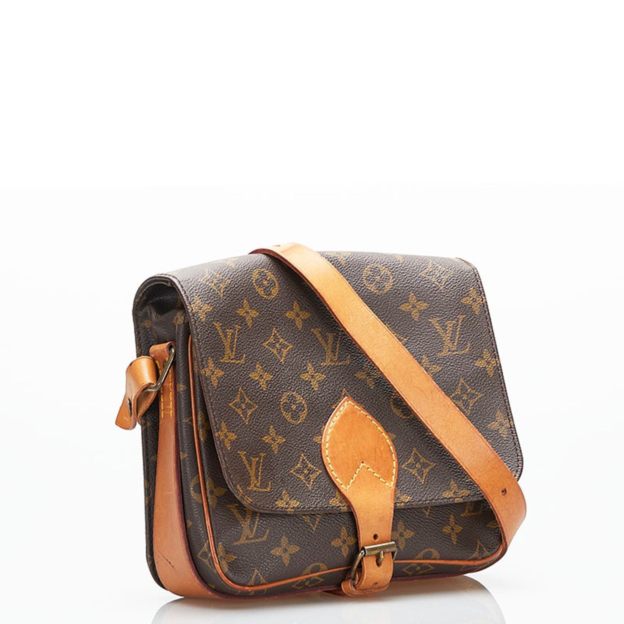 Authentic Pre-Owned Louis Vuitton Cartouchiere MM Monogram Canvas Crossbody Bag - Vintage Luxury Handbag for Women, Perfect for Daily Use & Special Occasions