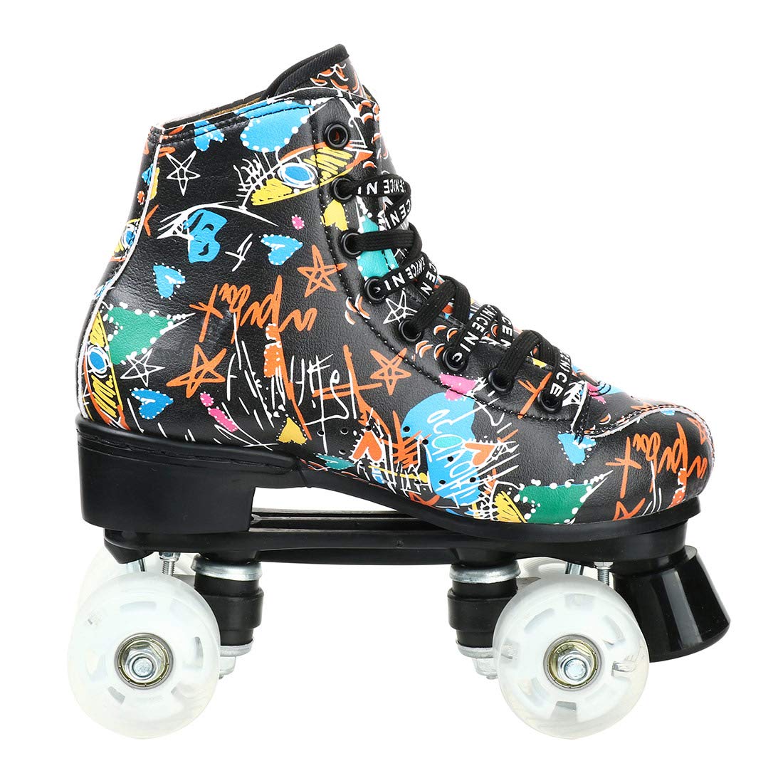 Best Unisex Classic High-Top Roller Skates for Adults - Indoor & Outdoor 4-Wheel Skates for Fitness, Fun & Recreation