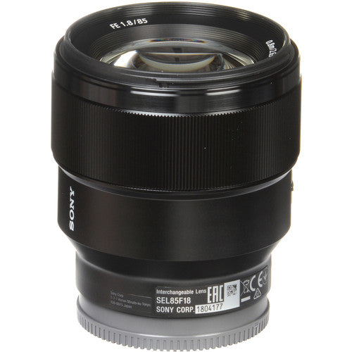 Sony FE 85mm f/1.8 Full Frame Prime Lens for Portrait Photography - Perfect for Wedding, Studio & Street Photography