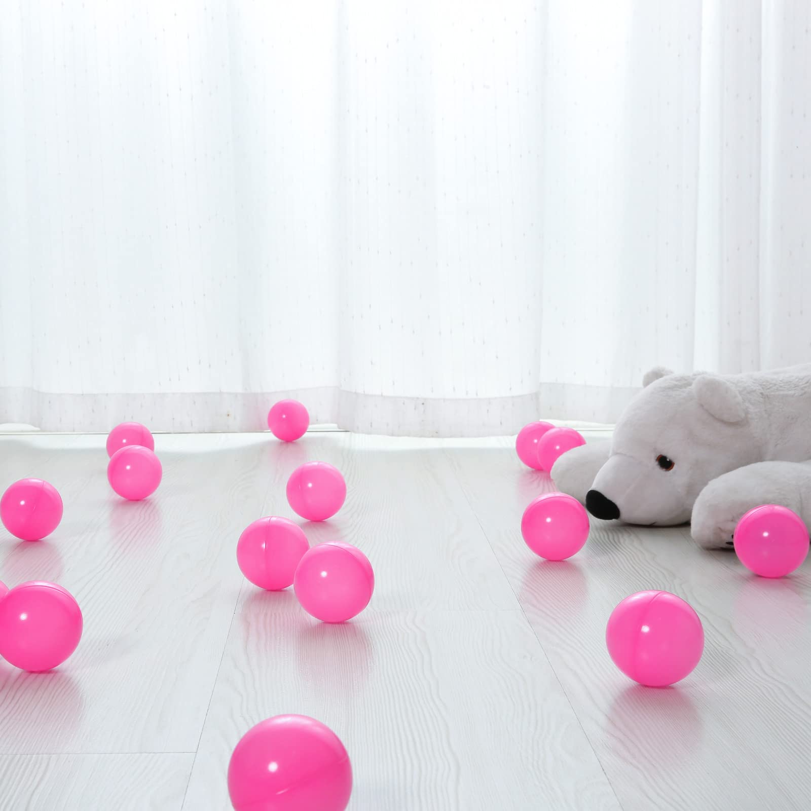 PlayMaty 2.36 Inch Non-Toxic Plastic Ball Pit Balls - 70 Pack Phthalate & BPA Free, Safe for Kids, Toddlers & Babies - Perfect for Playhouses, Tents, Playpens, Pools & Party Decorations