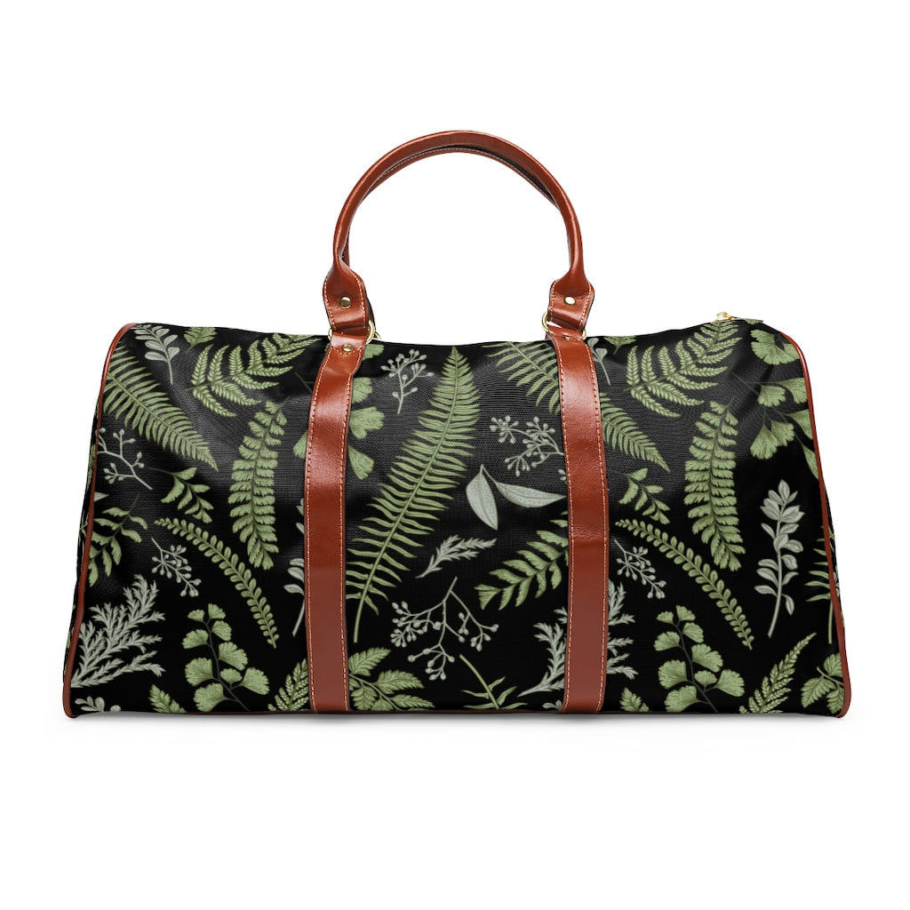 Waterproof Duffel Bag for Travel - Faux Leather Handles & Adjustable Strap - Airline Approved Carry On Bag for Gym, Overnight Trips & Weekend Getaways