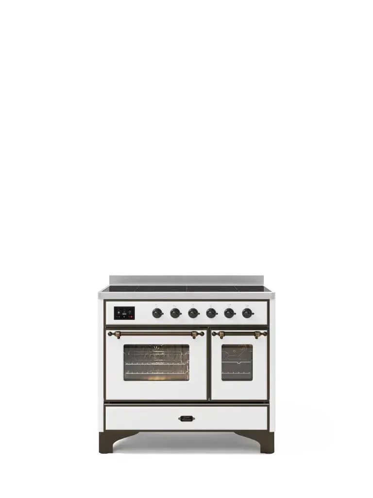 ILVE Majestic 100cm Stainless Steel Double Oven Range Cooker - Professional Gas Stove for Home Kitchen & Restaurant Cooking