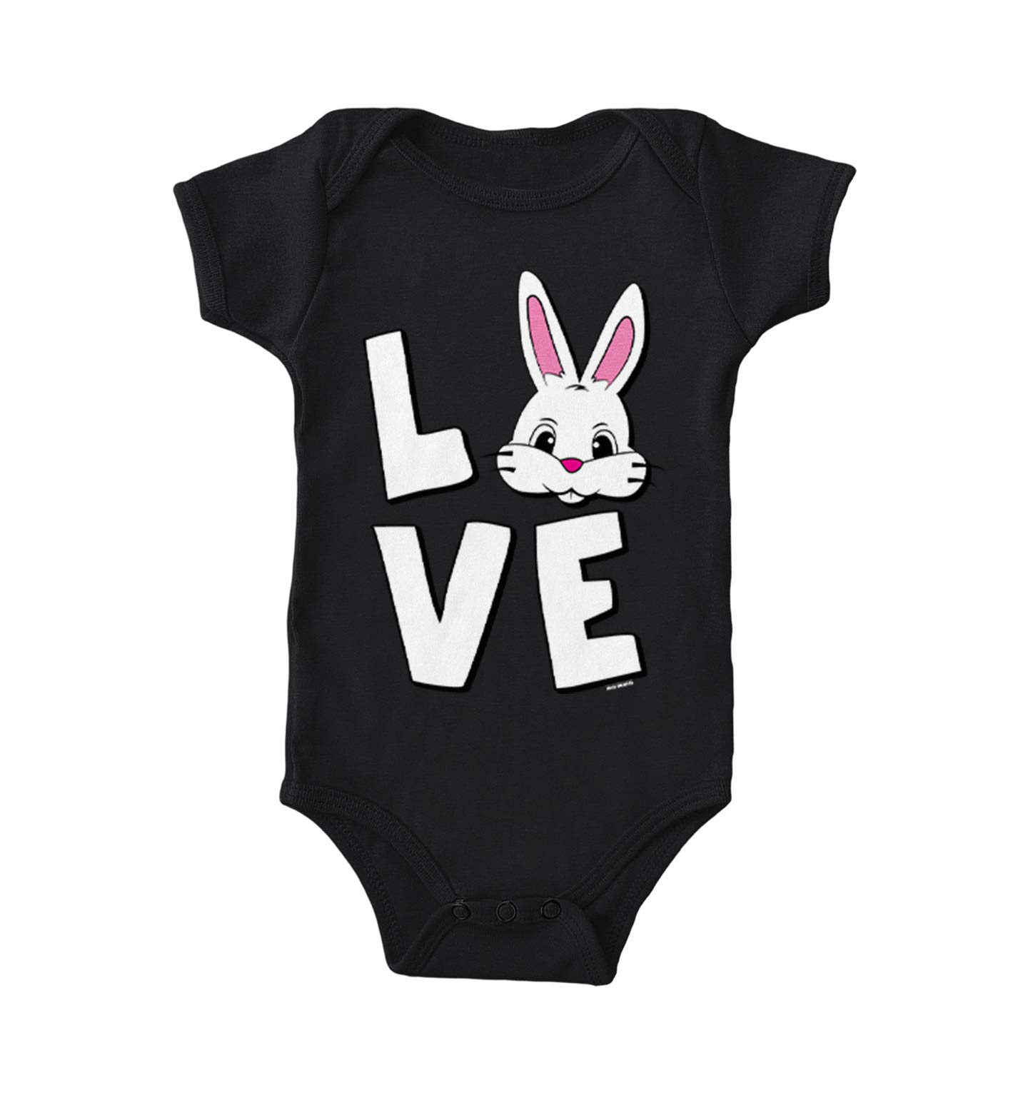 Haase Unlimited Love Easter Bunny Head Baby Bodysuit - Cute Easter Egg Hunting Outfit for Boys & Girls - Perfect for Easter Celebrations & Spring Photoshoots