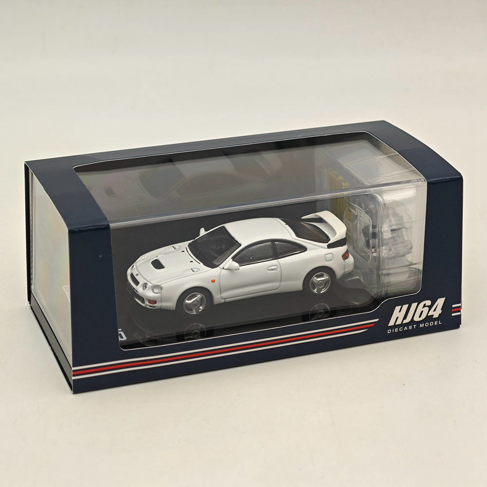 1/64 Scale Toyota Celica GT-Four WRC ST205 Diecast Model Car - Hobby Japan HJ641064AW White - Collectible Toy Car for Enthusiasts & Perfect Gift for Car Lovers | Display, Racing Collection, Birthday Present