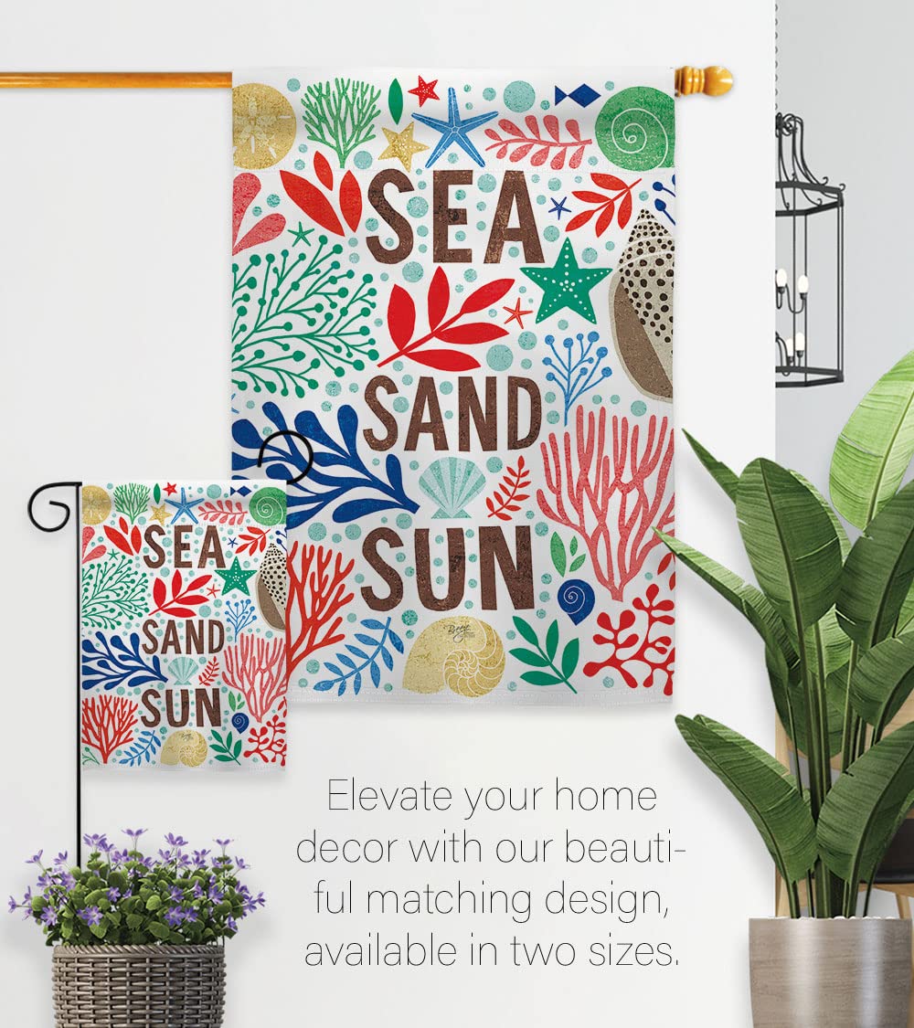 Coastal Nautical Garden Flag 13x18.5