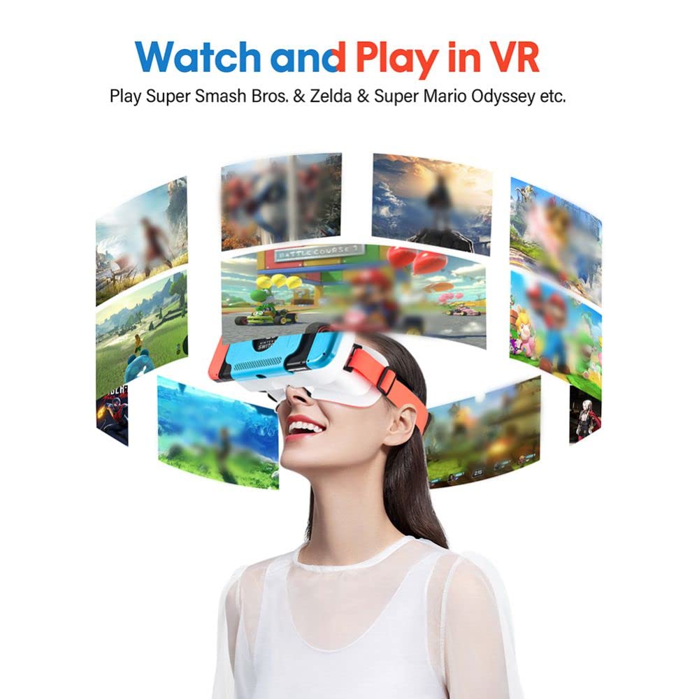 Fenmaru VR Glasses for Nintendo Switch OLED & Nintendo Switch 3D - Virtual Reality Goggles for Switch VR Labo Kit | Immersive Gaming Experience for Kids & Adults