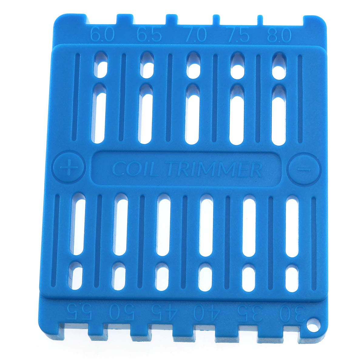 Premium Blue DIY Coil Trimming Cutter - Precision Cutting Tool for Prebuilt Wire Coils & Ruler Trimming | Perfect for Jewelry Making, Craft Projects & Electrical Work