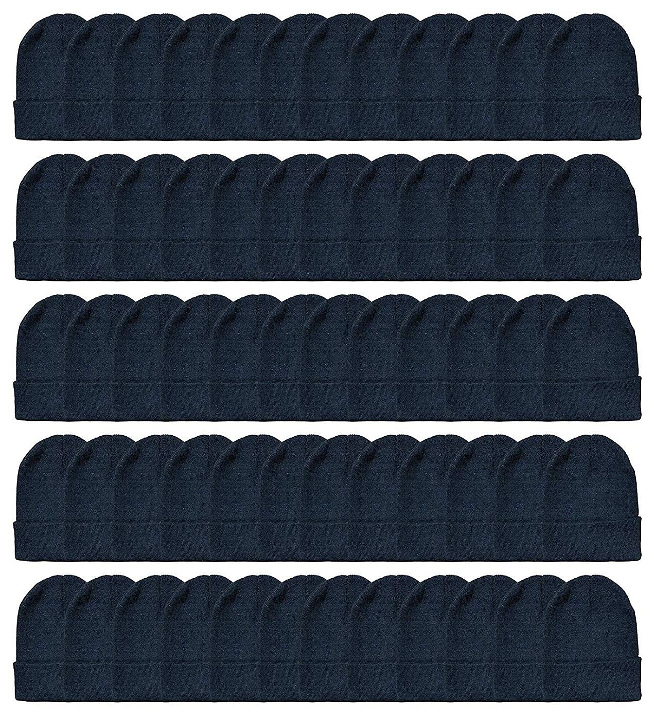 Yacht & Smith Winter Beanie Hats Bulk Pack - Warm Knit Hats for Men & Women | Wholesale Unisex Beanie for Cold Weather | Perfect for Homeless Shelter Donations, Outdoor Activities & Winter Sports