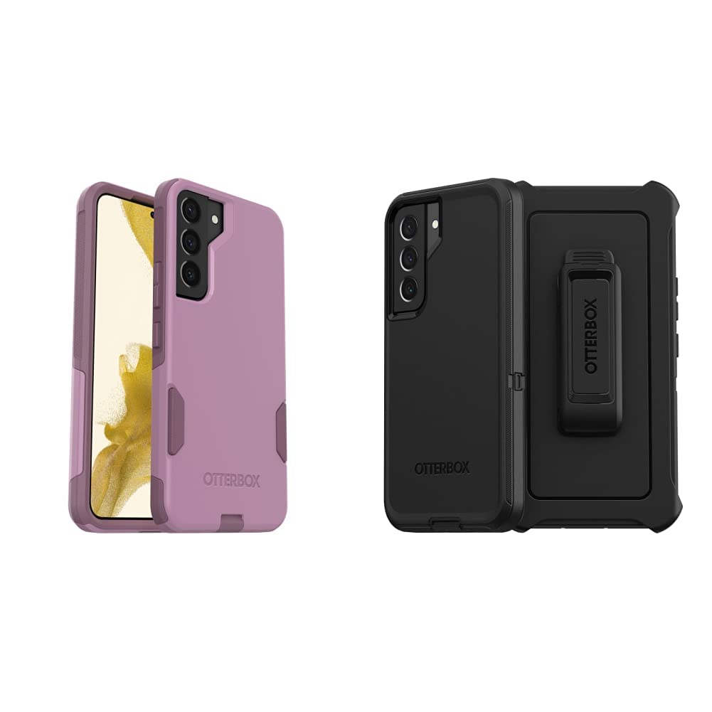 OtterBox Commuter Series Case for Samsung Galaxy S22 - Slim Protective Phone Cover with Maven Way & Defender Series (Screenless Design) - Black | Shockproof & Drop Protection for Everyday Use