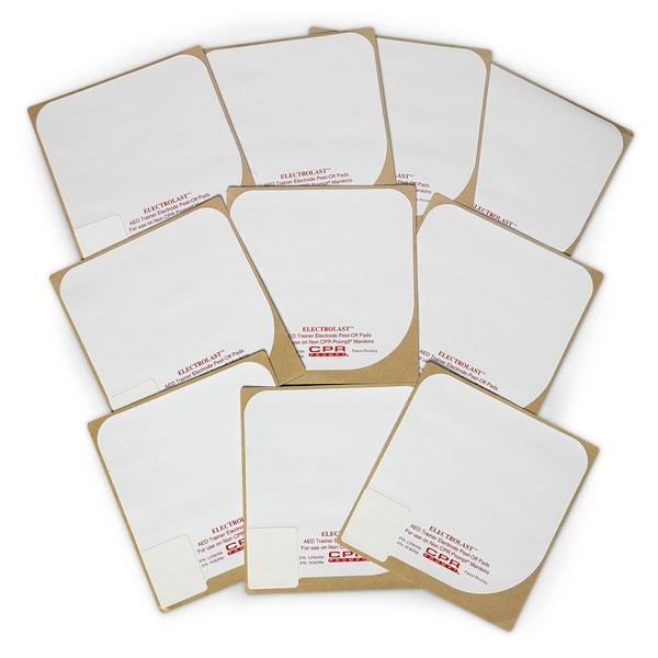 ElectroLast AED Trainer Skin Electrode Peel-Off Pads - Replacement Electrodes for Survivalink AED Training - Perfect for CPR & First Aid Classes, Emergency Preparedness Drills