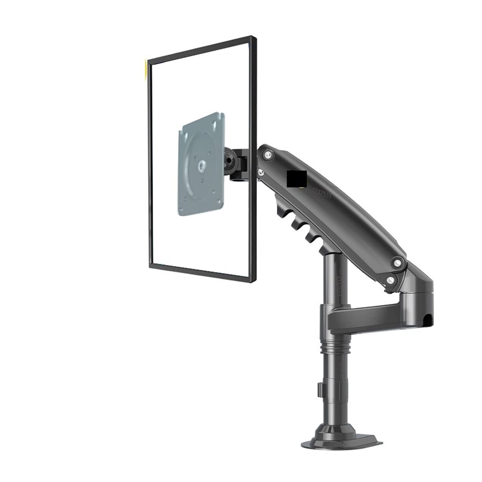 H80 Dual Monitor Arm Mount - 17 to 27 Inch Gas Spring Full Motion LCD TV Bracket with USB 3.0 Ports (2 Pack) - Perfect for Home Office, Gaming Setup & Workspace Ergonomics