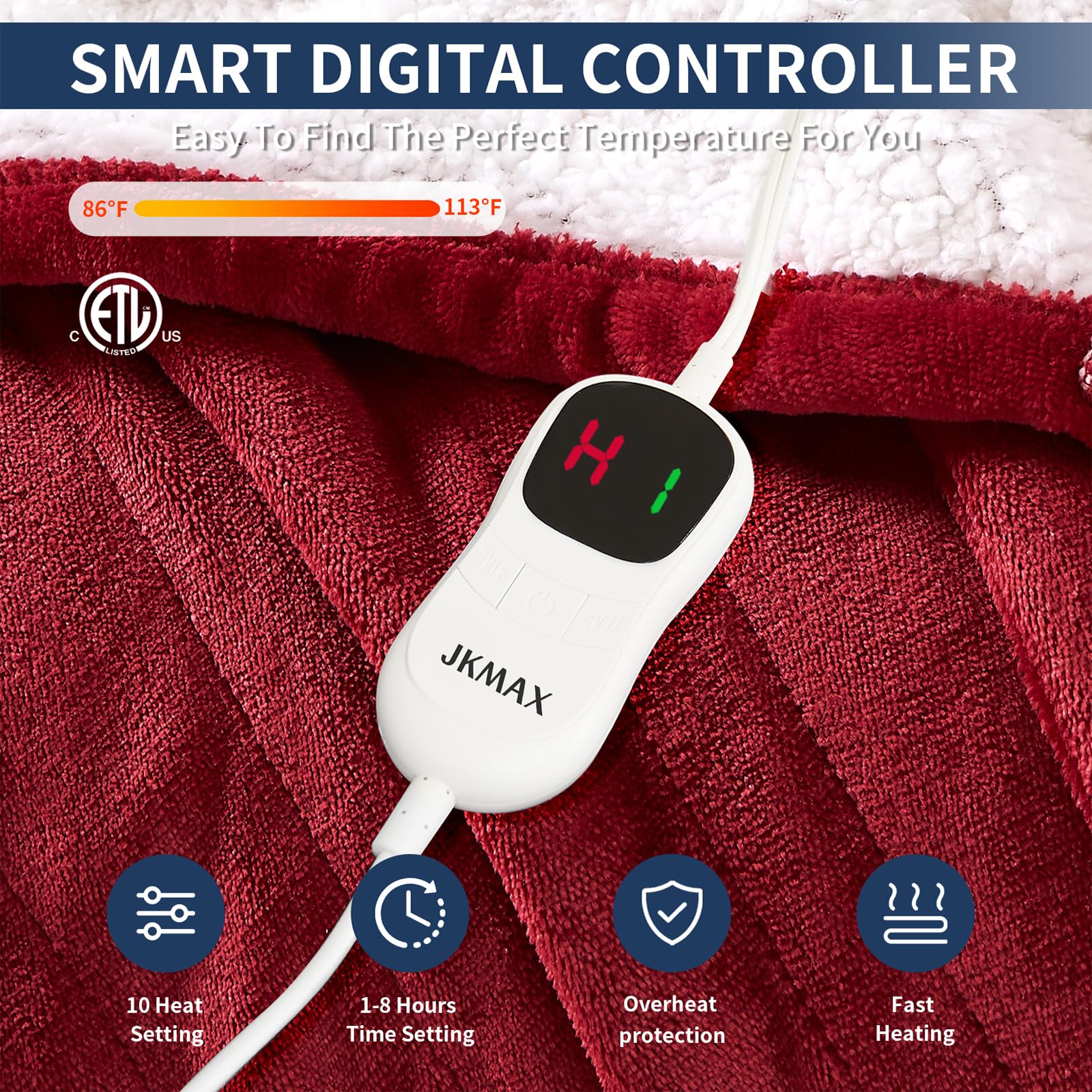 Premium Electric Heated Blanket 100
