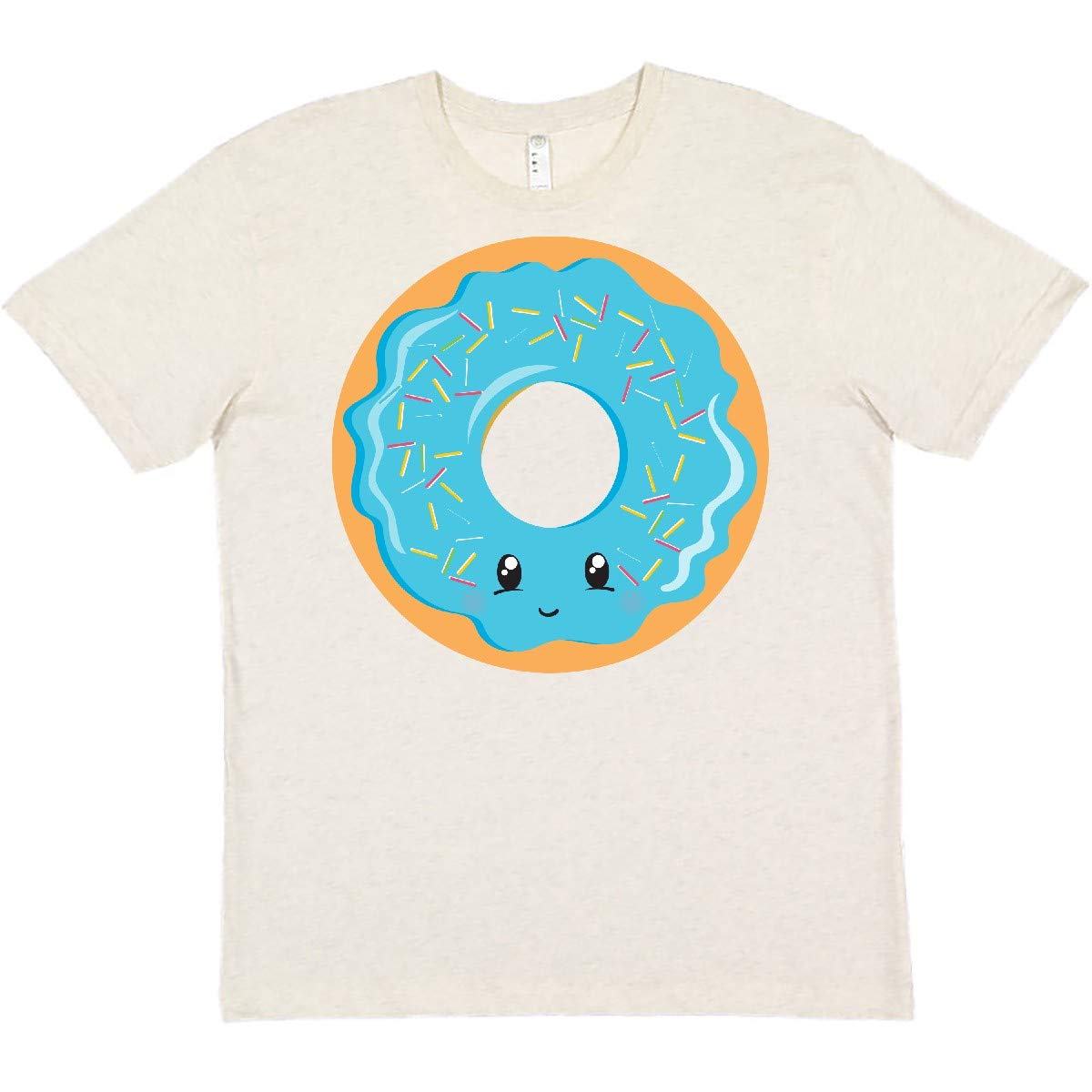 Inktastic Blue Donut Graphic T-Shirt for Men & Women - Soft Cotton Funny Food Lover Tee - Perfect for Casual Wear, Donut Enthusiasts & Gift Giving