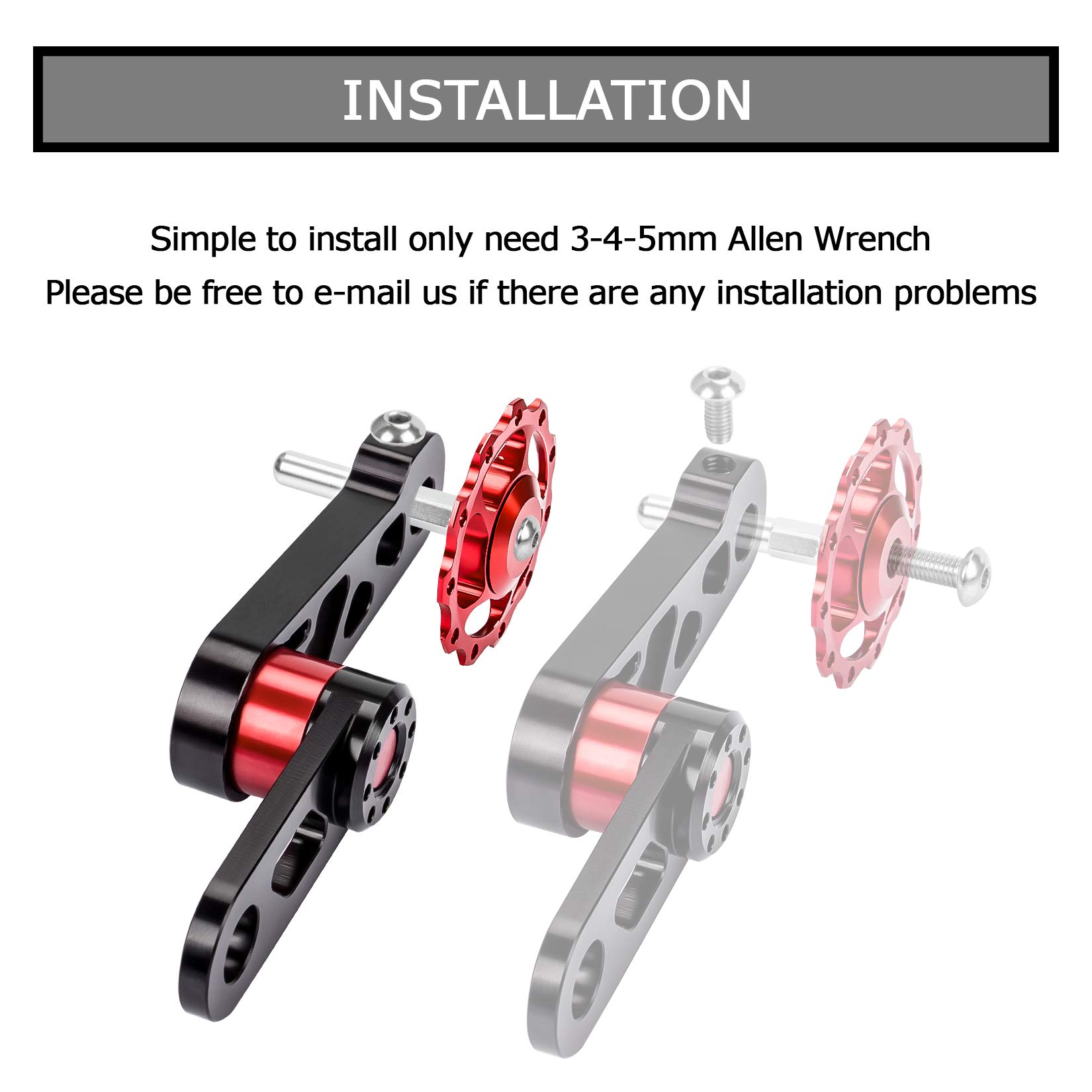 Psler Bike Chain Tensioner with Derailleur Hang - Universal Bike Chain Guide for Folding Bicycles - Durable Cycling Tool & Replacement Accessories - Perfect for Commuting, Mountain Biking & Urban Cycling