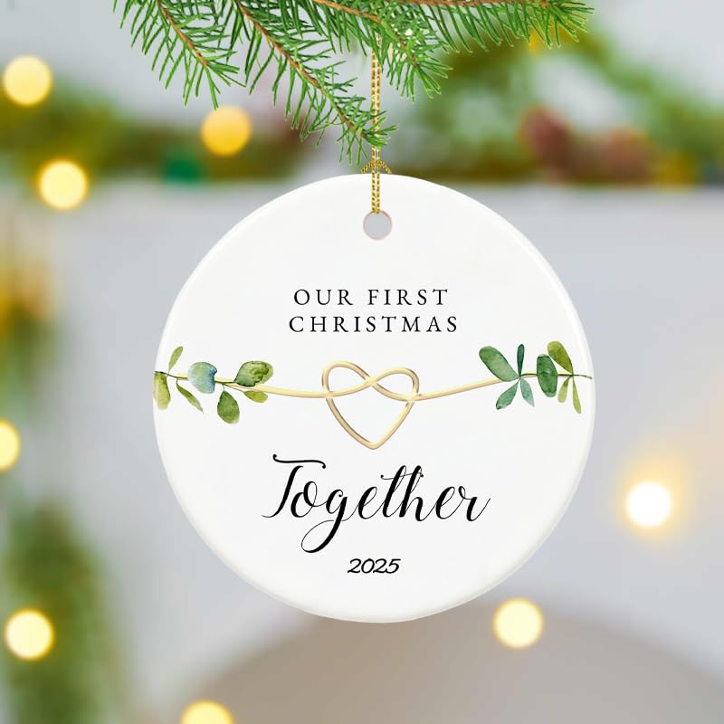 Our First Christmas Together 2025 Ornament - 2.9
