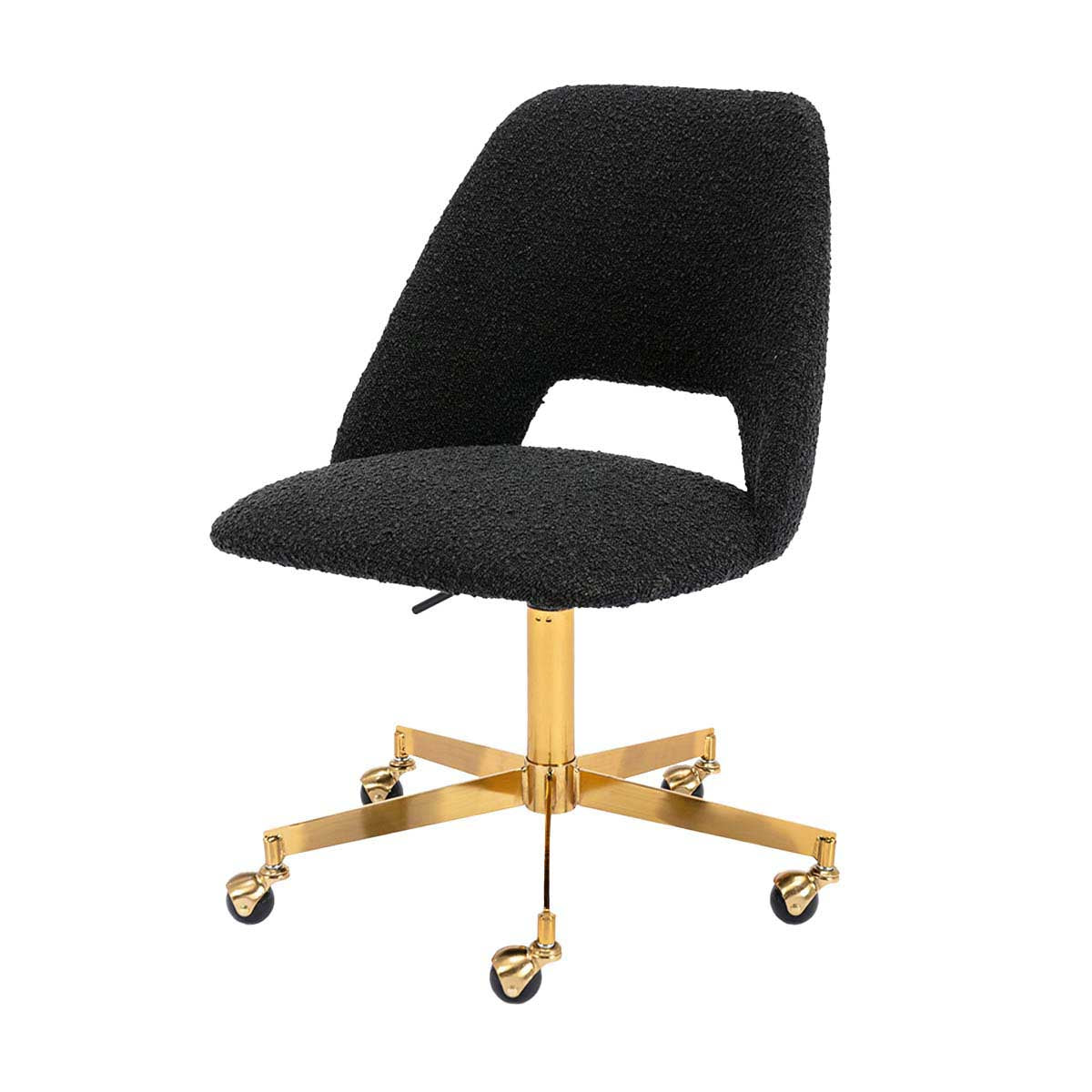 Luxury Belmont Boucle Office Chair - Ergonomic Executive Desk Chair with Adjustable Height for Home & Office Workspace - Perfect for Remote Work, Gaming & Study