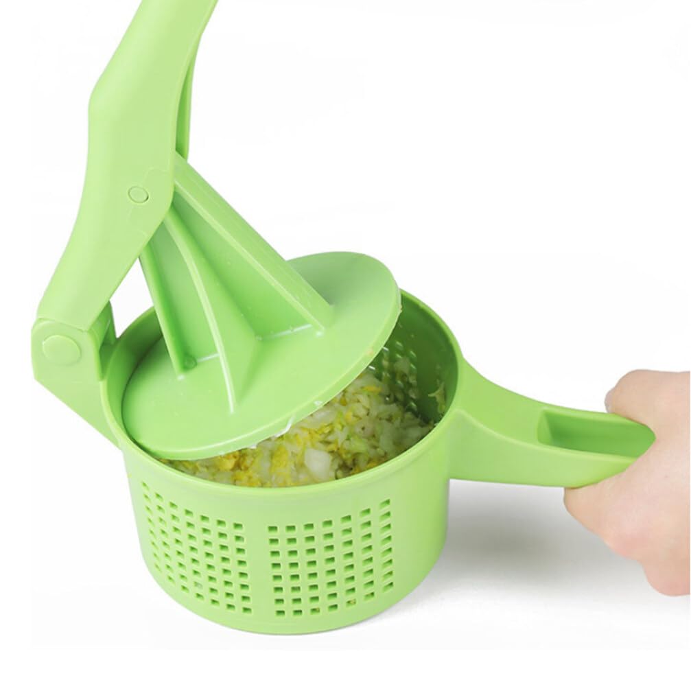 Operitacx Manual Potato Ricer Masher - Heavy Duty Stainless Steel Vegetable & Fruit Press for Perfect Mashed Potatoes, Purees, Baby Food - Ideal for Kitchens, Restaurants, and Home Cooking