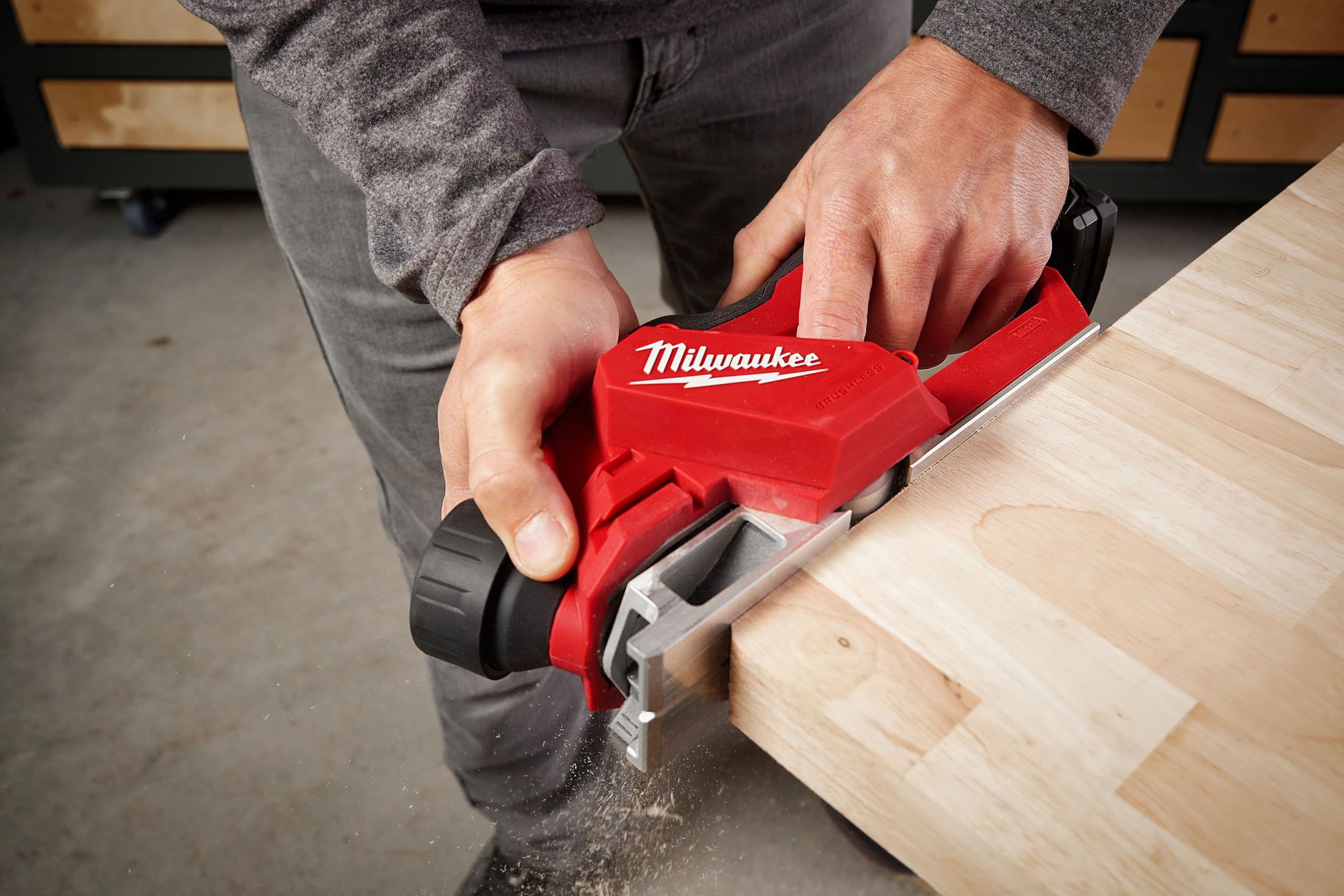 Milwaukee 2524-20 M12 Brushless 2-Inch Planer - Compact Cordless Woodworking Tool for DIY Projects & Professional Use