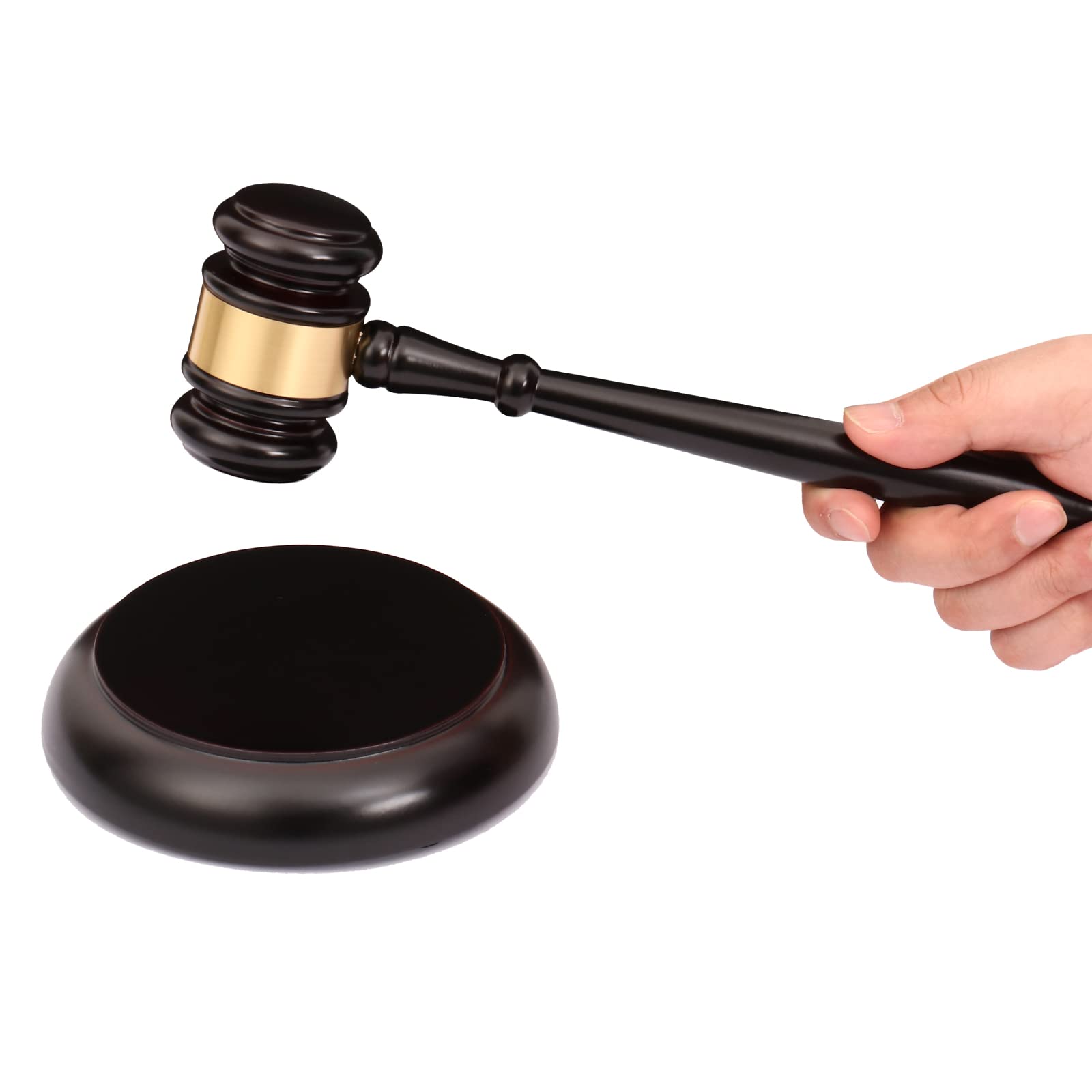 Custom Wooden Gavel & Sound Block Set for Lawyers, Judges & Auctions - Courtroom & Ceremonial Use