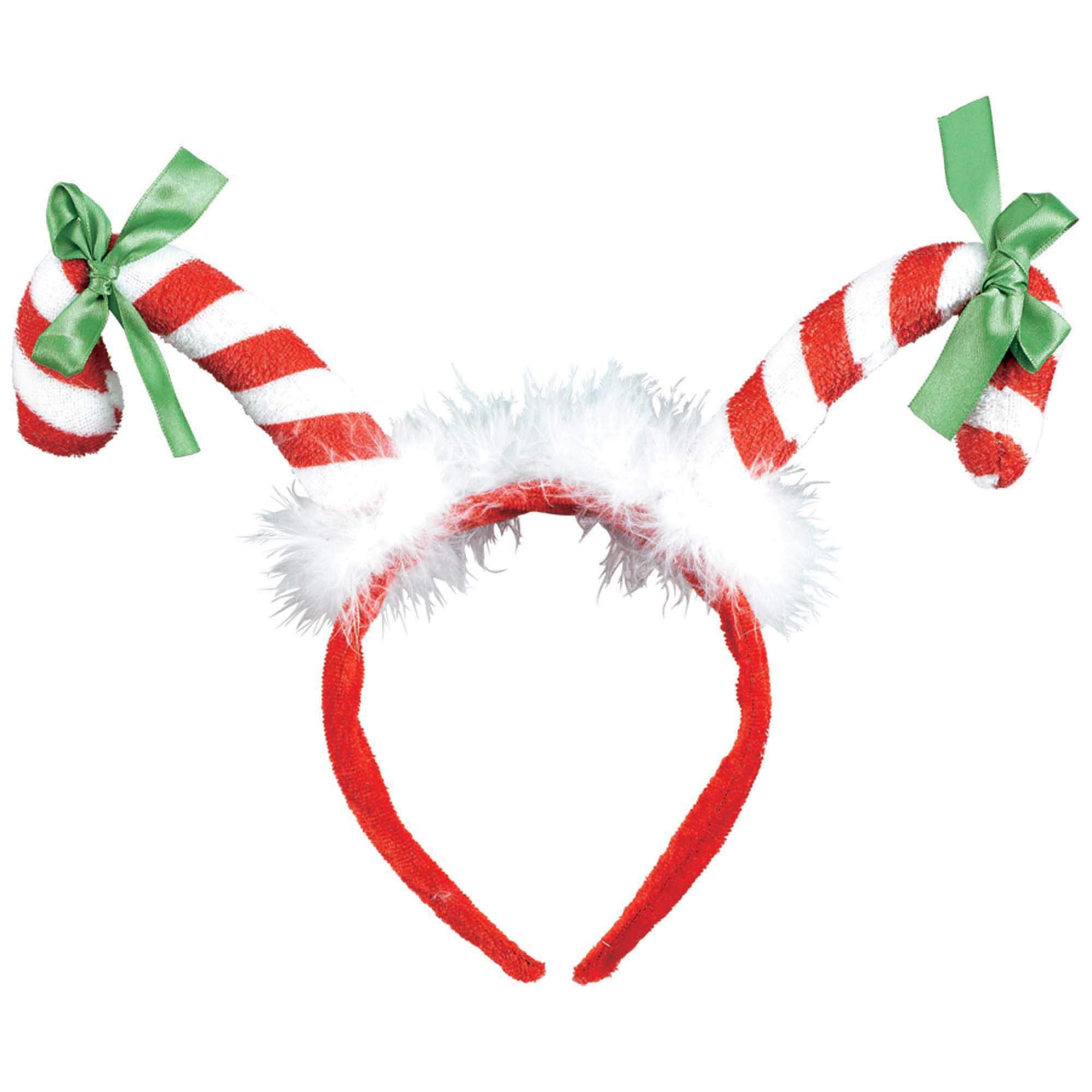 ELEGANI Candy Cane Headband for Christmas Party Supplies - Festive Holiday Celebrations & Fun Accessories - Perfect for Xmas Photos, Office Parties & Family Gatherings