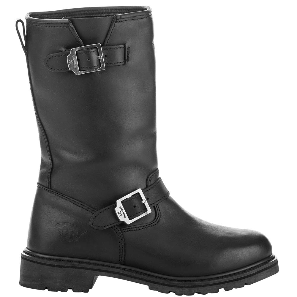 Highway 21 Primary Engineer Boots for Men & Women - Durable Motorcycle Riding Boots with Ankle Protection - Perfect for Long-Distance Cruising & Adventure Motorcycle Tours
